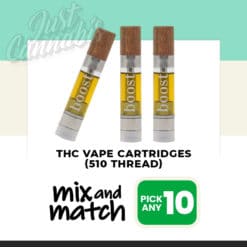 THC Vape Cartridges (510 Thread) – Mix & Match – Pick Any 10