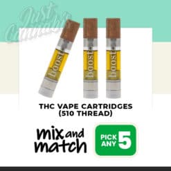 THC Vape Cartridges (510 Thread) – Mix & Match – Pick Any 5