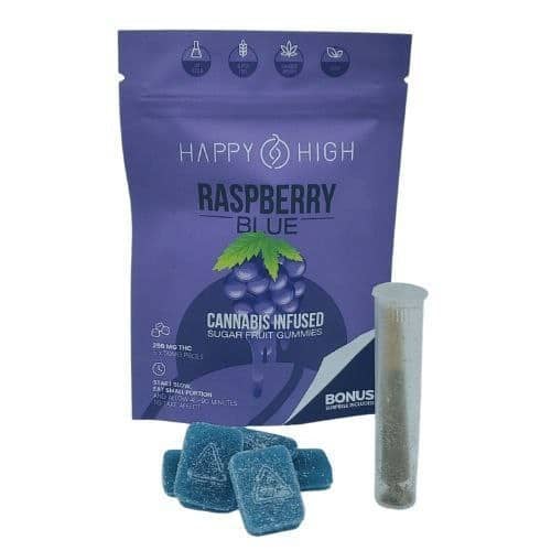 Happy High Cannabis Infused Gummies - Blue Raspberry